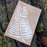Cards - Tasmanian Fern Frong D2 Brown White