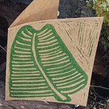 Cards - Tasmanian Fern Frong D2 Brown Green