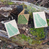 Cards - Tasmanian Fern Frong D2 Brown Green